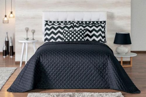 Kit Cobreleito Chevron Casal Queen 07 Peças – Casa Com Amor
