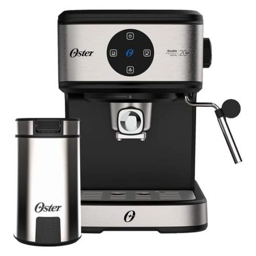 Kit Espresso Oster – Cafeteira Double e Moedor de Café