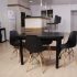 Rack Com Painel Para TV Até 65 Polegadas Madesa London 1 Porta Com Espelho – Preto