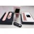 Kit Termômetros Digital de Testa Branco e Oxímetro de Dedo Digital Portátil Preto – Bela