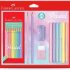 Faber-Castell Grifpen – Caneta Marca Texto, Tons Pastel, 6 Cores