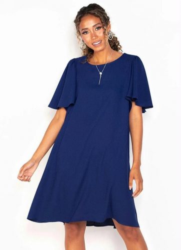 Lança Perfume – Vestido Curto de Malha Azul