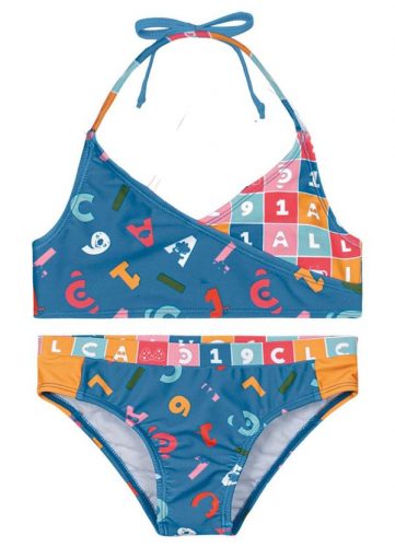 Lilica Ripilica – Biquíni com Fecho Infantil Azul