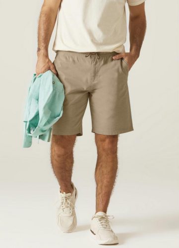 Malwee – Bermuda Masculina em Chambray Bege