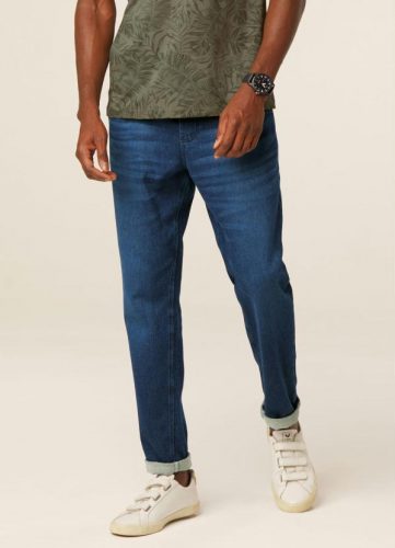 Malwee – Calça Azul Escuro Jogger Flex Jeans Masculina