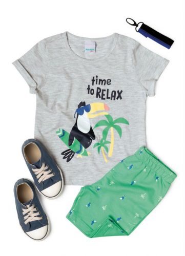 Malwee Kids – Conjunto Cinza Claro Time To Relax