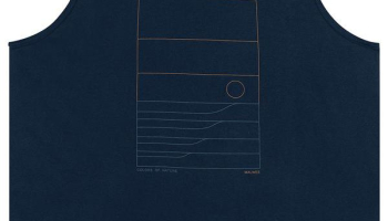 Malwee – Regata Geométrica Malha Plus Azul Marinho