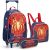 Mochila Escolar De Rodinha Infantil Masculina Homem Aranha Kit Bolsa Menino Kids Seanite Conjunto Mala Lancheira Térmica Estojo Spider Man