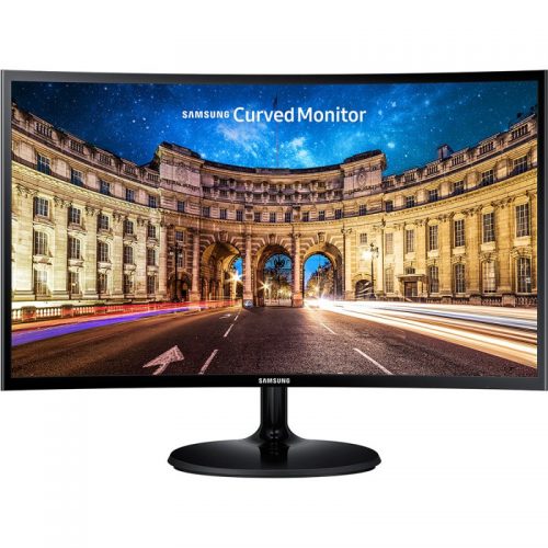Monitor Gamer Curvo Samsung 24″ LED Full HD LC24F390FHLMZD HDMI Entrada para Headphone Preto