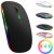 Mouse Sem Fio Recarregável Wireles Optico Led Rgb Ergonômico – ONYONSTORE