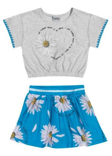 Nanai – Conjunto Infantil Feminino Mescla