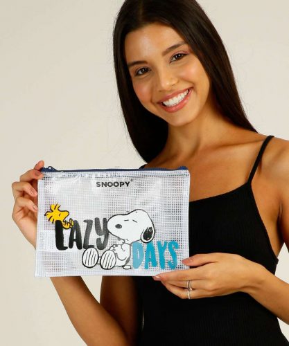Necessaire Feminina Estampada Snoopy