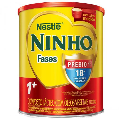 NINHO FASES 1+ LEITE INFANTIL COM 800G