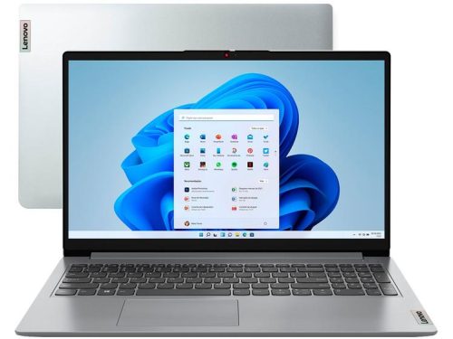 Notebook Lenovo IdeaPad 1i Intel Core i5 – 8GB RAM SSD 512GB Windows 11 15,6” 15IAU7