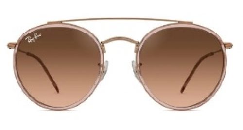 Óculos De Sol Ray Ban Round Double Bridge Rb3647n 9069a5-51