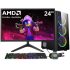 Cadeira Gamer KBM! GAMING Tempest CG500 Preta Com Almofadas, Descanso Para Pernas Retrátil, Reclinável – KGCG500PT