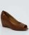 Peep Toe Feminino Anabela Textura Croco Bottero