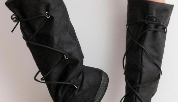 Perfecta – Bota Preto em Camurça