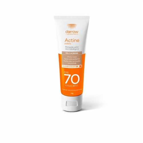 Protetor Solar Actine Colors Fps70 Pele Morena 40g