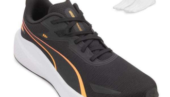 Puma – Tênis de Corrida Puma Skyrocket Lite e Meia Pm24-37943 Preto/Branco