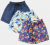 Kit Short Wall Floral e Tartarugas Masculino c/ 3 Peças