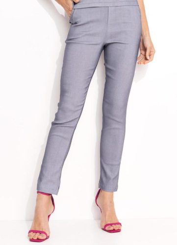 Quintess – Calça Cinza Claro em Bengaline