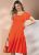 Quintess – Vestido Laranja em Malha de Viscose