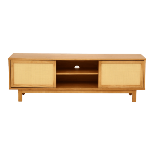 RACK 2 PORTAS DE CORRER COM PALHINHA 1,60 M X 40 CM PALHANDI