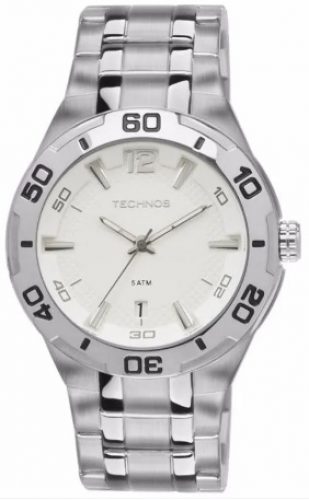 Relógio Masculino Technos Prata 2315KD/1B -35% DESTAQUE Relógio Masculino Technos Prata 2315KD/1B