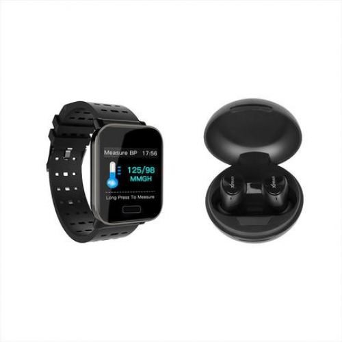 Kit Fone de Ouvido Earbuds Sem Fio Estereo e Relógio Smartwatch Fusion – Xtrad