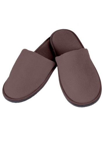 Rovitex – Pantufa Feminina em Plush Bene Casa Marrom