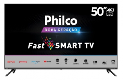 Smart TV Philco 50″ PTV50G70SBLSG Ultra HD 4K Tela Infinita Quadcore e App Store