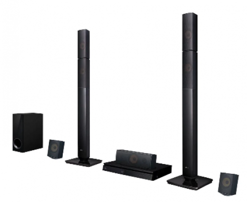 Home Theater LG LHB645N Full HD com Blu-Ray 3D Bluetooth 5.1 Canais, Sound Sync Wireless 1000W