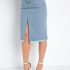 Sawary Jeans – Short Jeans Claro com Destroyed e Bolsos Sawary