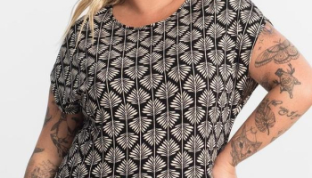 Secret Glam – Blusa Manga Morcego Plus Size Preto