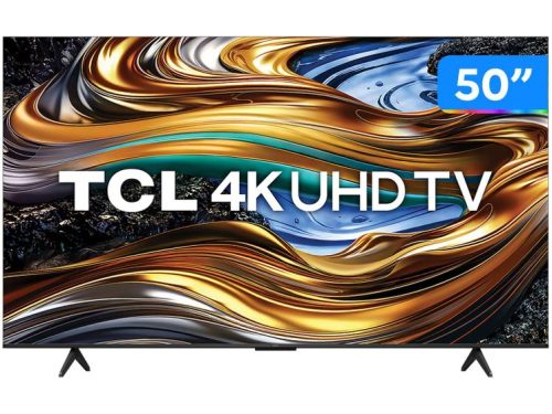 Smart TV 50″ 4K UHD LED TCL 50P755 Wi-Fi Bluetooth 3 HDMI 1 USB