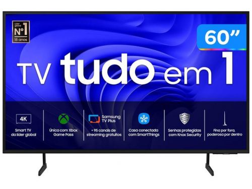 Smart TV 60” 4K UHD LED Samsung 60DU7700 – Wi-Fi Bluetooth Alexa 3 HDMI
