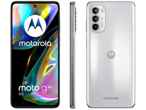 Smartphone Motorola Moto G82 128GB Branco 5G Octa-Core 6GB RAM 6,6” Câm. Tripla + Selfie 16MP