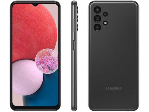 Smartphone Samsung Galaxy A13 128GB Preto 4G – Octa-Core 4GB RAM 6,6” Câm Quádrupla + Selfie 8MP