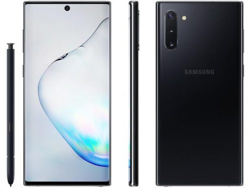 Smartphone Samsung Galaxy Note 10 256GB Preto 4G – 8GB RAM 6,3” Câm. Tripla + Câm. Selfie 10MP
