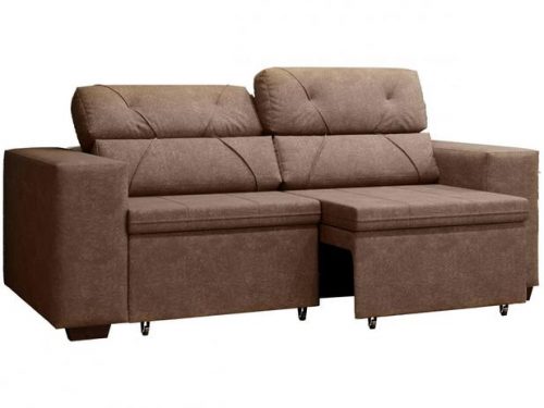 Sofá Retrátil e Reclinável 3 Lugares Suede – Phormatta Evolution SMP