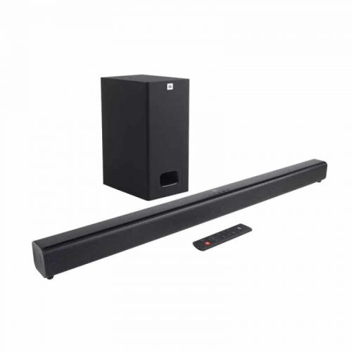 Soundbar JBL SB130 de 2.1 canais e subwoofer com fio Bluetooth Dolby digital 110 W Bivolt Preto