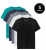 Basicamente – Kit de 5 Camisetas Básicas de Várias Cores Verde