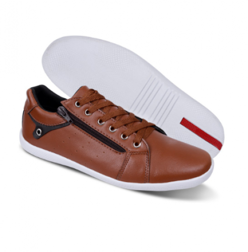 Tênis Sapatênis Masculino Casual Couro Ecológico