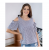 Blusinha Camiseta Feminina Manga Curta Perolas Ombro Vazado Top Social Festa