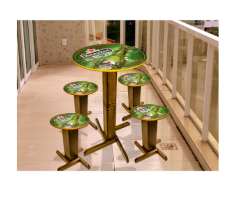 Mesas e Bancos MDF Para Decoração Sala De Jantar Sala De Estar Área Gourmet