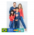 Kit 2 Pijamas Casal Inverno Adulto Super Homem e Mulher Maravilha