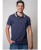 Camisa Pau a Pique Polo Estampada Marinho