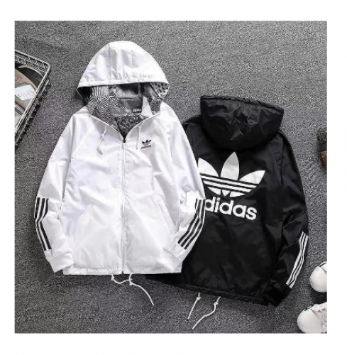 Casaco De Exterior Dupla Face Pode Adidas Jaqueta À Prova De Vento