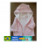 Casaco plush rosa dupla face acolchoado